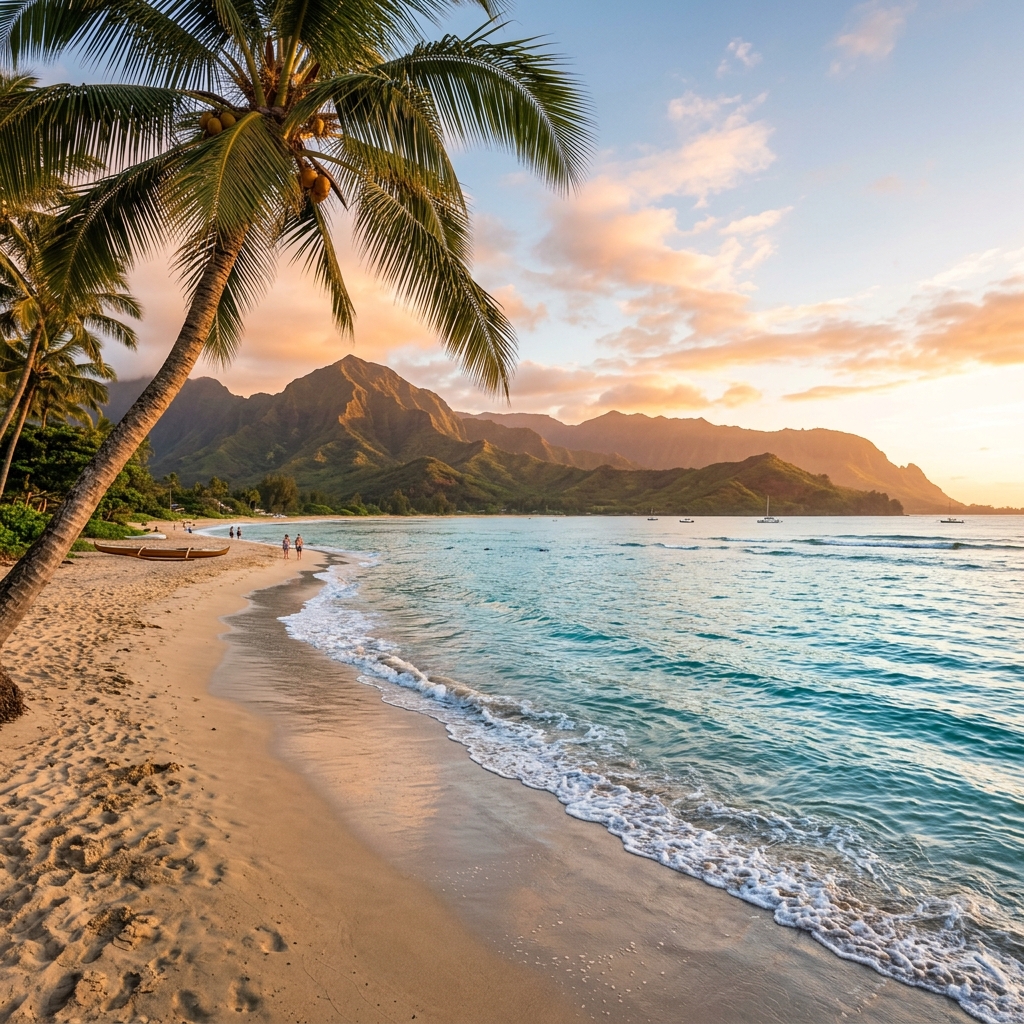 Relaxing Hawaiian Beach